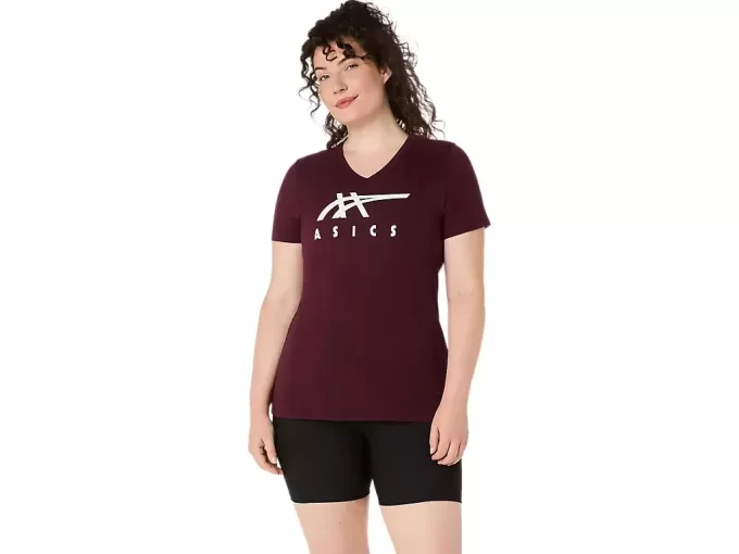 ASICS STRIPES FEMININO COM DECOTE EM V ASICS STRIPES FEMININO COM DECOTE EM V