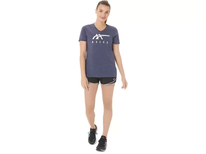 ASICS STRIPES FEMININO COM DECOTE EM V ASICS STRIPES FEMININO COM DECOTE EM V