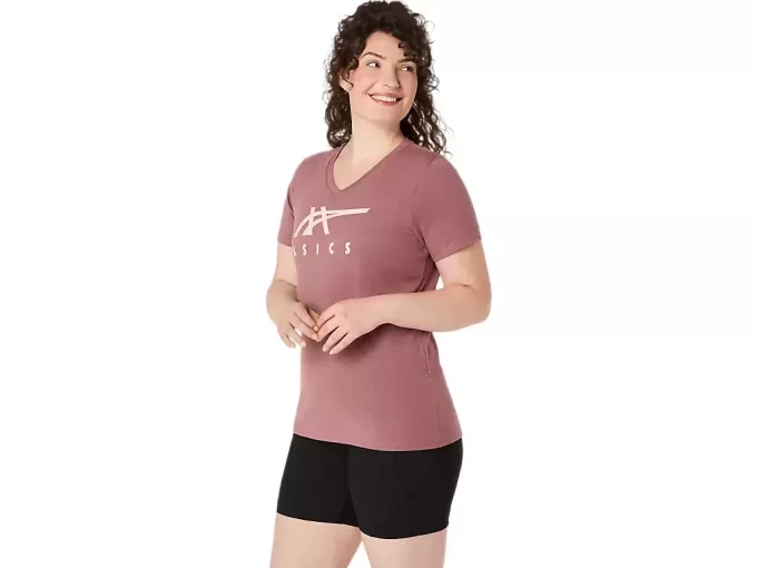ASICS STRIPES FEMININO COM DECOTE EM V ASICS STRIPES FEMININO COM DECOTE EM V