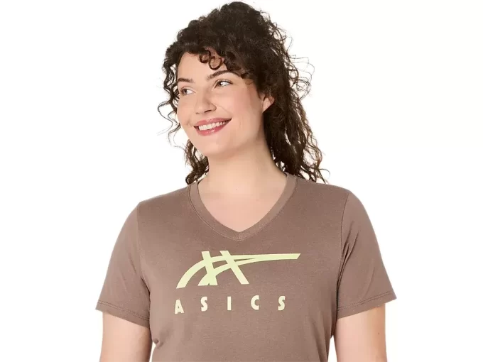 ASICS STRIPES FEMININO COM DECOTE EM V ASICS STRIPES FEMININO COM DECOTE EM V