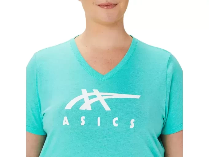 ASICS STRIPES FEMININO COM DECOTE EM V ASICS STRIPES FEMININO COM DECOTE EM V