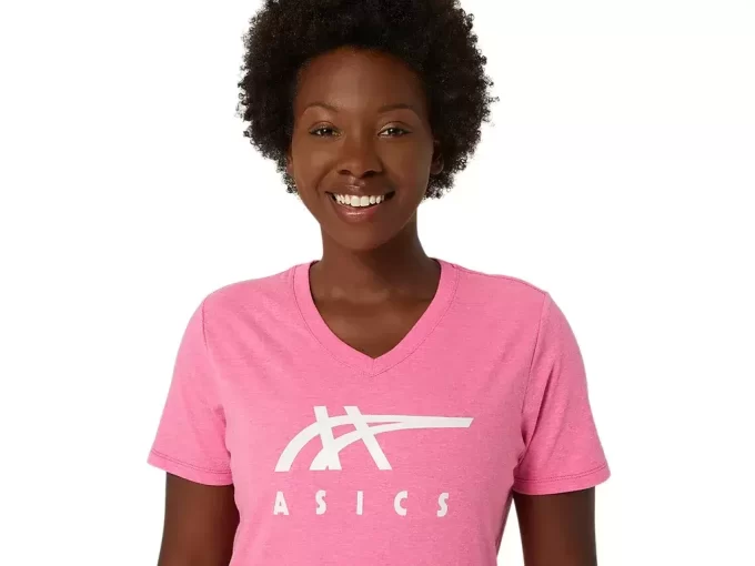 ASICS STRIPES FEMININO COM DECOTE EM V ASICS STRIPES FEMININO COM DECOTE EM V