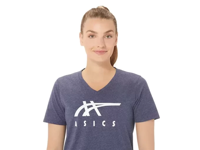 ASICS STRIPES FEMININO COM DECOTE EM V ASICS STRIPES FEMININO COM DECOTE EM V