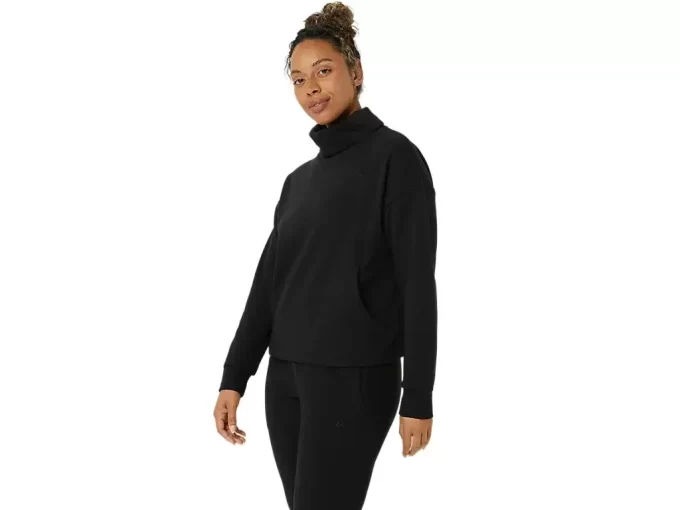 BLUSA DE GOLA ALTA EM TECIDO FRANCÊS MOLETOM BLUSA DE GOLA ALTA EM TECIDO FRANCÊS MOLETOM