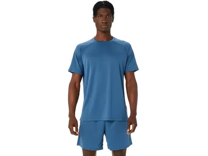 BLUSA DE MALHA COM MANGA CURTA E ABERTURA BLUSA DE MALHA COM MANGA CURTA E ABERTURA