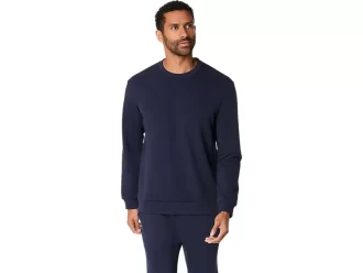 BLUSA DE MOLETOM COM GOLA REDONDA