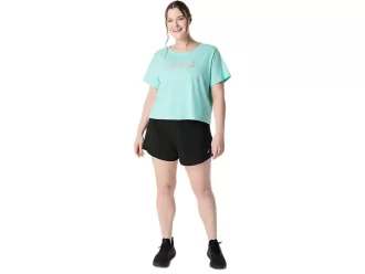 Blusa feminina ASICS DAISY cropped de manga curta