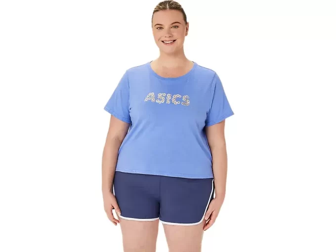 Blusa feminina ASICS DAISY cropped de manga curta Blusa feminina ASICS DAISY cropped de manga curta
