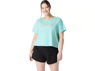 Blusa feminina ASICS DAISY cropped de manga curta