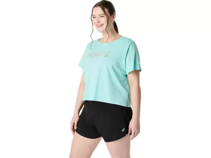 Blusa feminina ASICS DAISY cropped de manga curta Blusa feminina ASICS DAISY cropped de manga curta