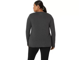 Blusa feminina de manga comprida mesclada