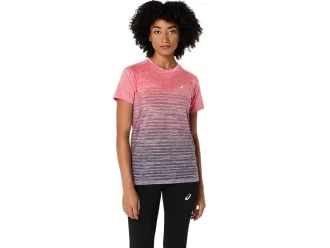 Blusa feminina de manga curta sem costura