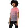 Blusa feminina de manga curta sem costura Blusa feminina de manga curta sem costura