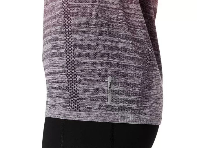 Blusa feminina de manga curta sem costura Blusa feminina de manga curta sem costura