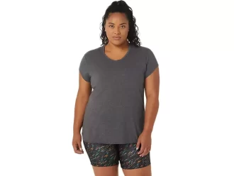 Blusa feminina mesclada com decote em V