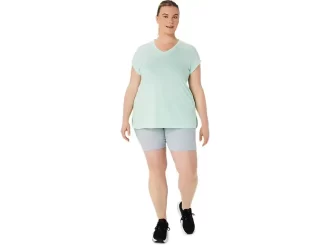 Blusa feminina mesclada com decote em V