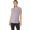 Blusa feminina mesclada com decote em V Blusa feminina mesclada com decote em V