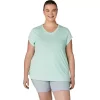 Blusa feminina mesclada com decote em V Blusa feminina mesclada com decote em V