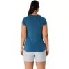 Blusa feminina mesclada com decote em V Blusa feminina mesclada com decote em V