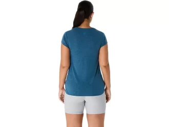 Blusa feminina mesclada com decote em V