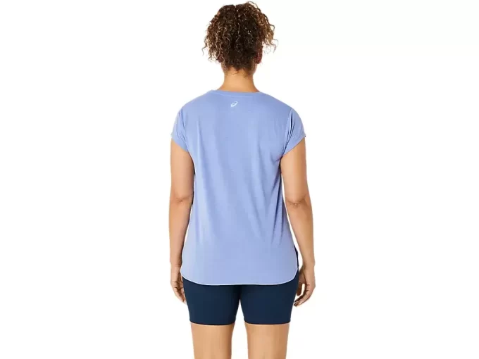 Blusa feminina mesclada com decote em V Blusa feminina mesclada com decote em V