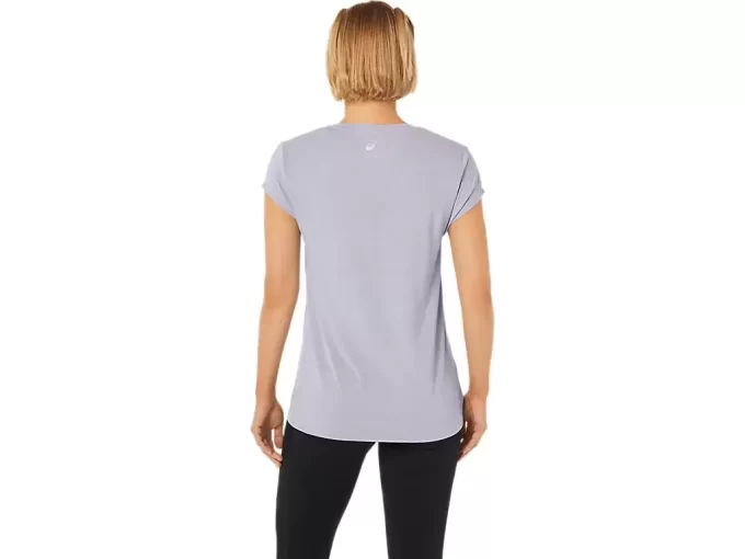 Blusa feminina mesclada com decote em V Blusa feminina mesclada com decote em V