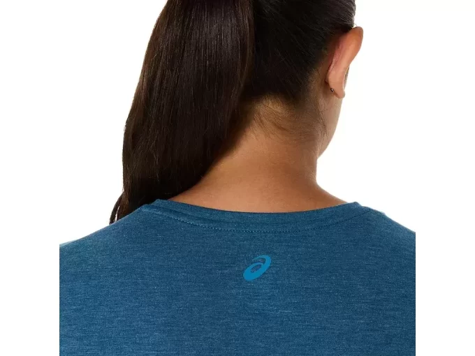 Blusa feminina mesclada com decote em V Blusa feminina mesclada com decote em V