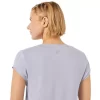 Blusa feminina mesclada com decote em V Blusa feminina mesclada com decote em V