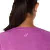 Blusa feminina mesclada com decote em V Blusa feminina mesclada com decote em V