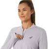 Blusa feminina Metarun de manga comprida com zíper até a metade Blusa feminina Metarun de manga comprida com zíper até a metade