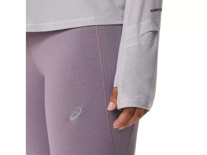 Blusa feminina Metarun de manga comprida com zíper até a metade Blusa feminina Metarun de manga comprida com zíper até a metade