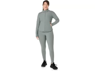 Calça feminina canelada de cintura alta 7/8 justa