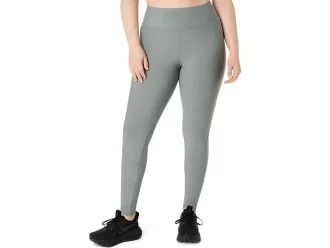 Calça feminina canelada de cintura alta 7/8 justa