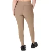 Calça feminina canelada de cintura alta 7/8 justa Calça feminina canelada de cintura alta 7/8 justa