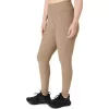 Calça feminina canelada de cintura alta 7/8 justa Calça feminina canelada de cintura alta 7/8 justa