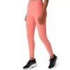 Calça feminina canelada de cintura alta 7/8 justa Calça feminina canelada de cintura alta 7/8 justa