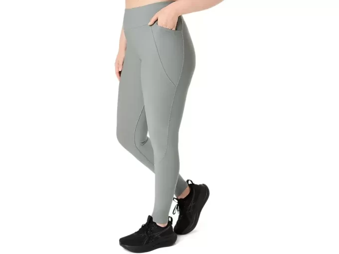 Calça feminina canelada de cintura alta 7/8 justa Calça feminina canelada de cintura alta 7/8 justa