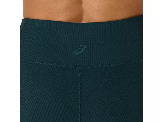 Calça feminina canelada de cintura alta 7/8 justa Calça feminina canelada de cintura alta 7/8 justa