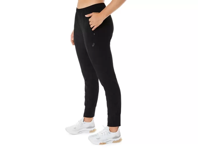 Calça feminina de treino com elasticidade no tronco Calça feminina de treino com elasticidade no tronco