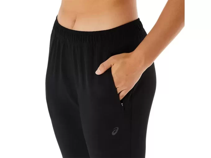 Calça feminina de treino com elasticidade no tronco Calça feminina de treino com elasticidade no tronco