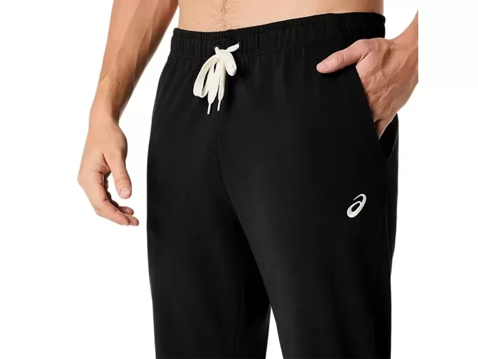 Calça reta de malha pesada Calça reta de malha pesada