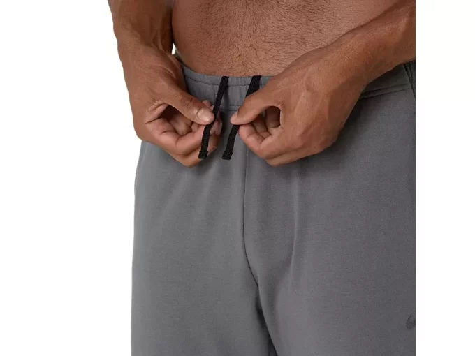 Calça reta de malha pesada