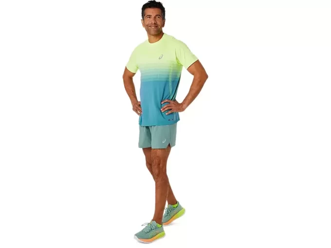 Calção masculino de estrada 2 em 1 de 5 polegadas Calção masculino de estrada 2 em 1 de 5 polegadas