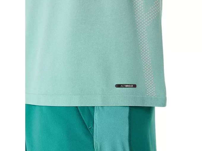 Camisa masculina de manga curta sem costura Camisa masculina de manga curta sem costura