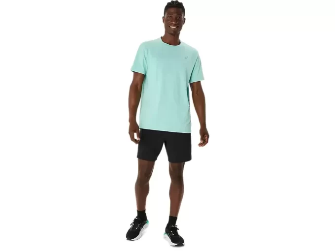 Camiseta ASICS com bordado espiral Camiseta ASICS com bordado espiral