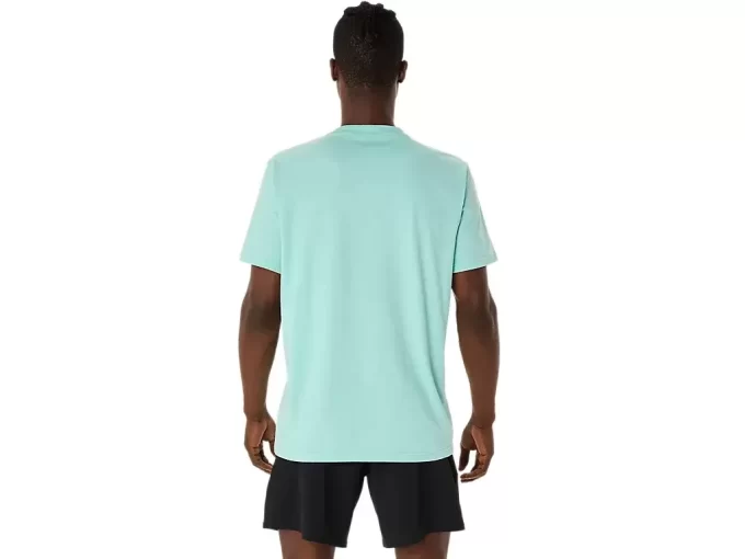 Camiseta ASICS com bordado espiral Camiseta ASICS com bordado espiral
