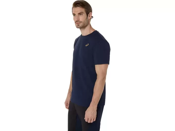 Camiseta ASICS com bordado espiral