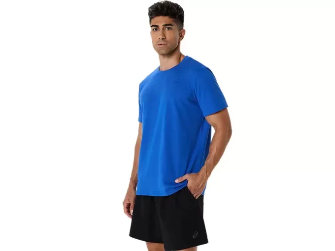 Camiseta ASICS com bordado espiral Camiseta ASICS com bordado espiral