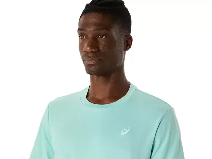 Camiseta ASICS com bordado espiral Camiseta ASICS com bordado espiral