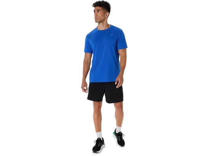 Camiseta ASICS com bordado espiral Camiseta ASICS com bordado espiral